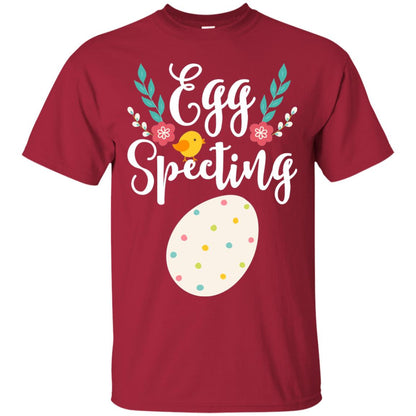 Egg Specting Announcement Pregnant Easter T-shirt Cardinal