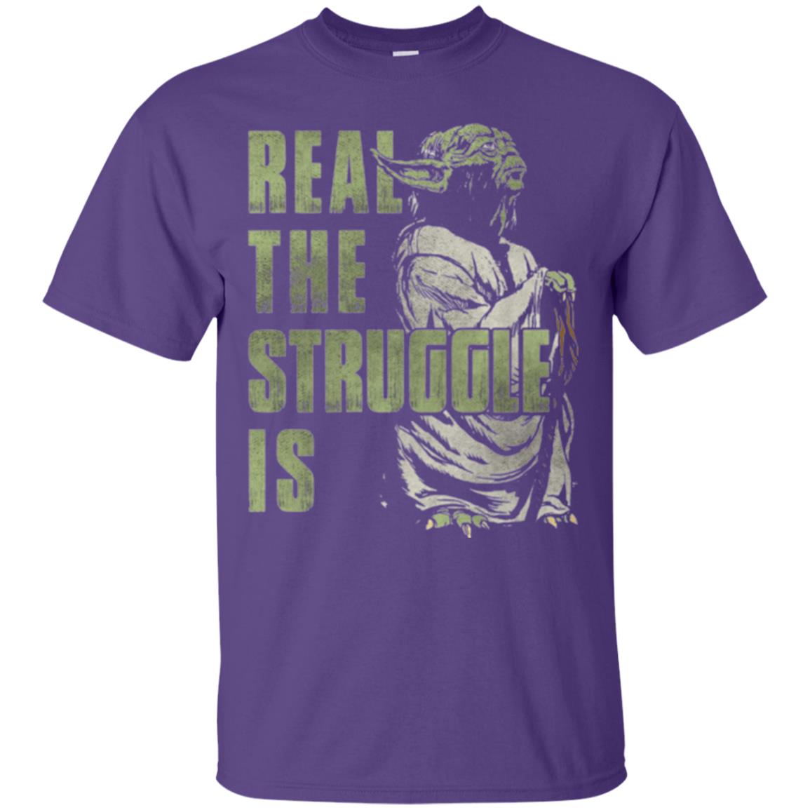 Real The Struggle Is T-shirt Purple