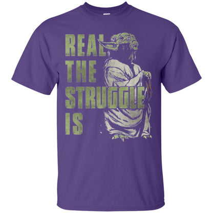 Real The Struggle Is T-shirt Purple