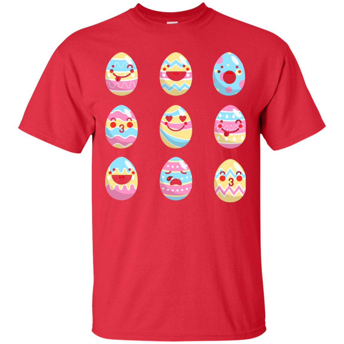 Egg Emoji Easter Happy Egg Hunt For Kids T-shirt Red