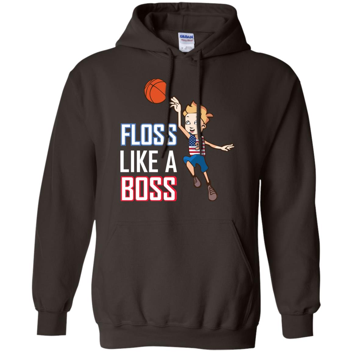 Floss Like A Boss Shirt For Basketball Players Dark Chocolate