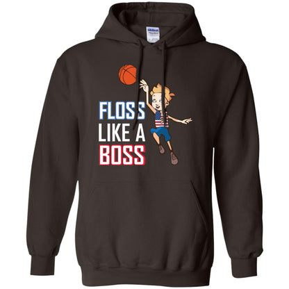 Floss Like A Boss Shirt For Basketball Players Dark Chocolate