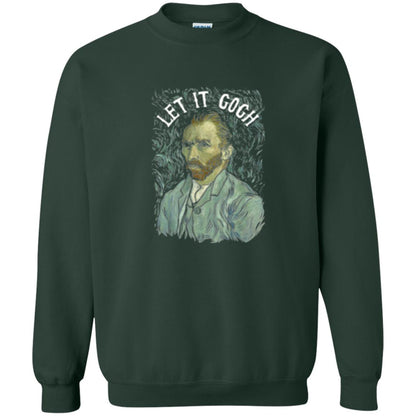 Artist T-shirt Vincent Van Let It Gogh Forest Green