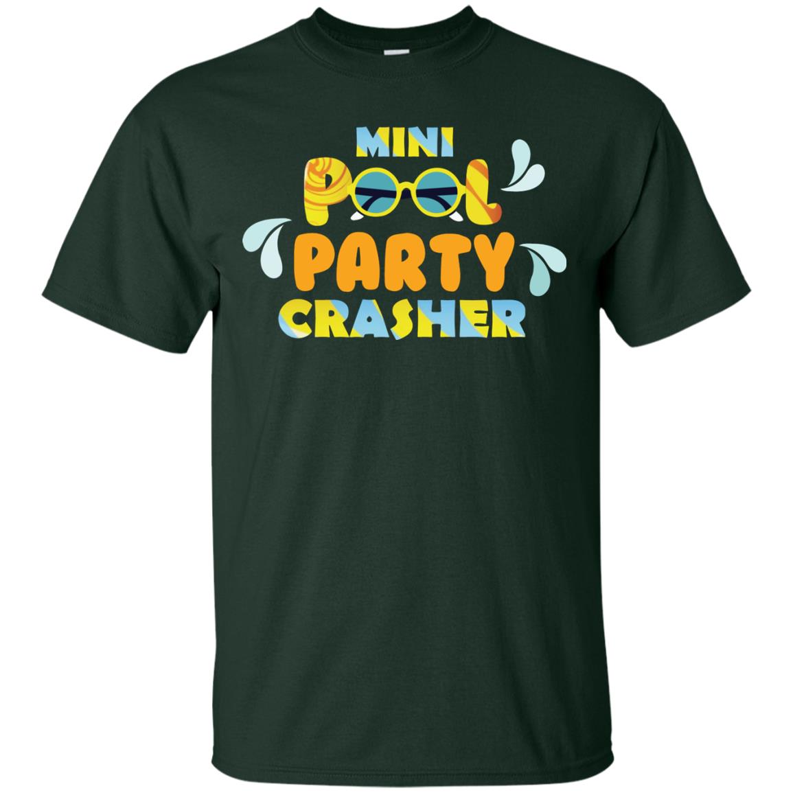 Mini Pool Party Crasher Summer Vacation T-shirt Forest
