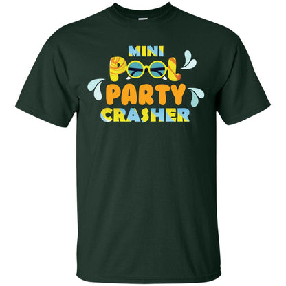 Mini Pool Party Crasher Summer Vacation T-shirt Forest