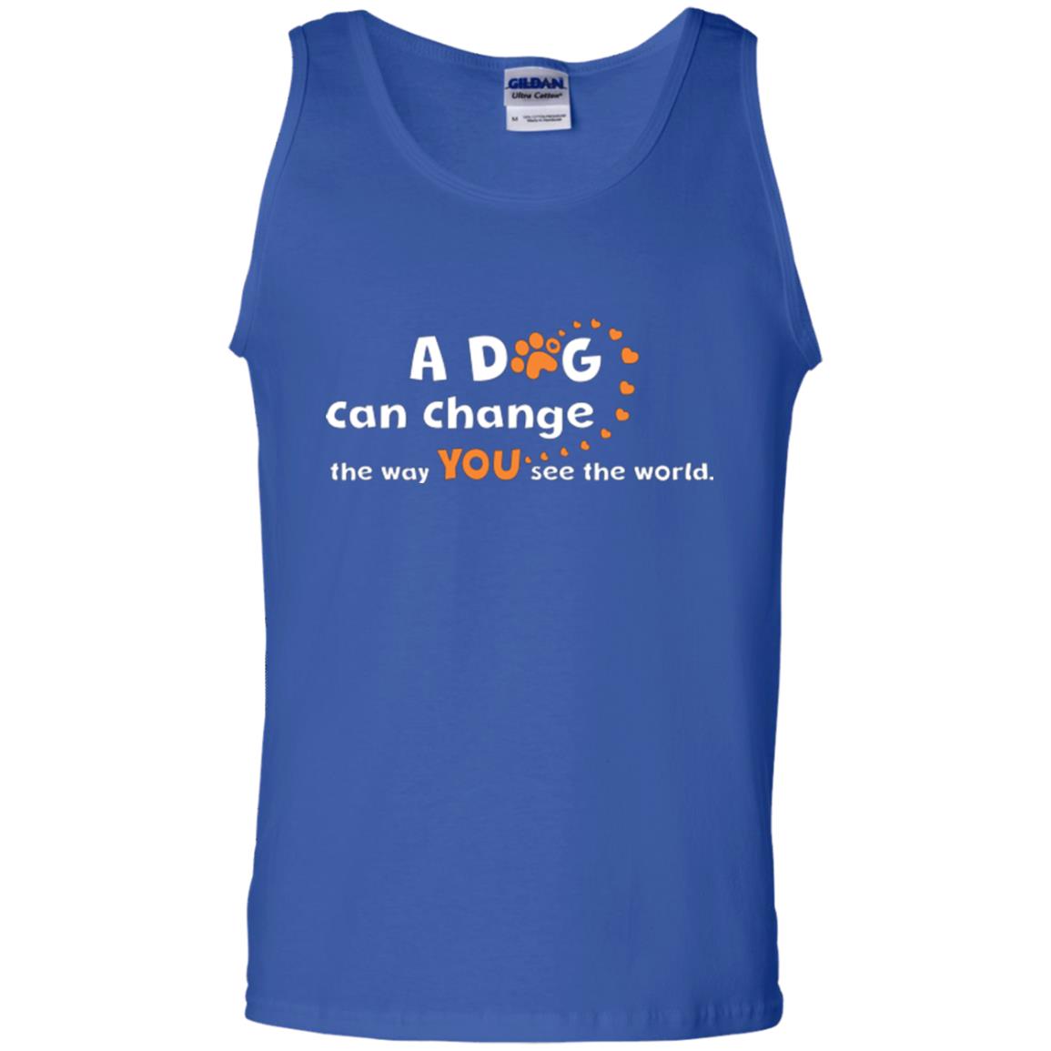 Dog Lover T-shirt A Dog Can Change The Way You See The World Royal