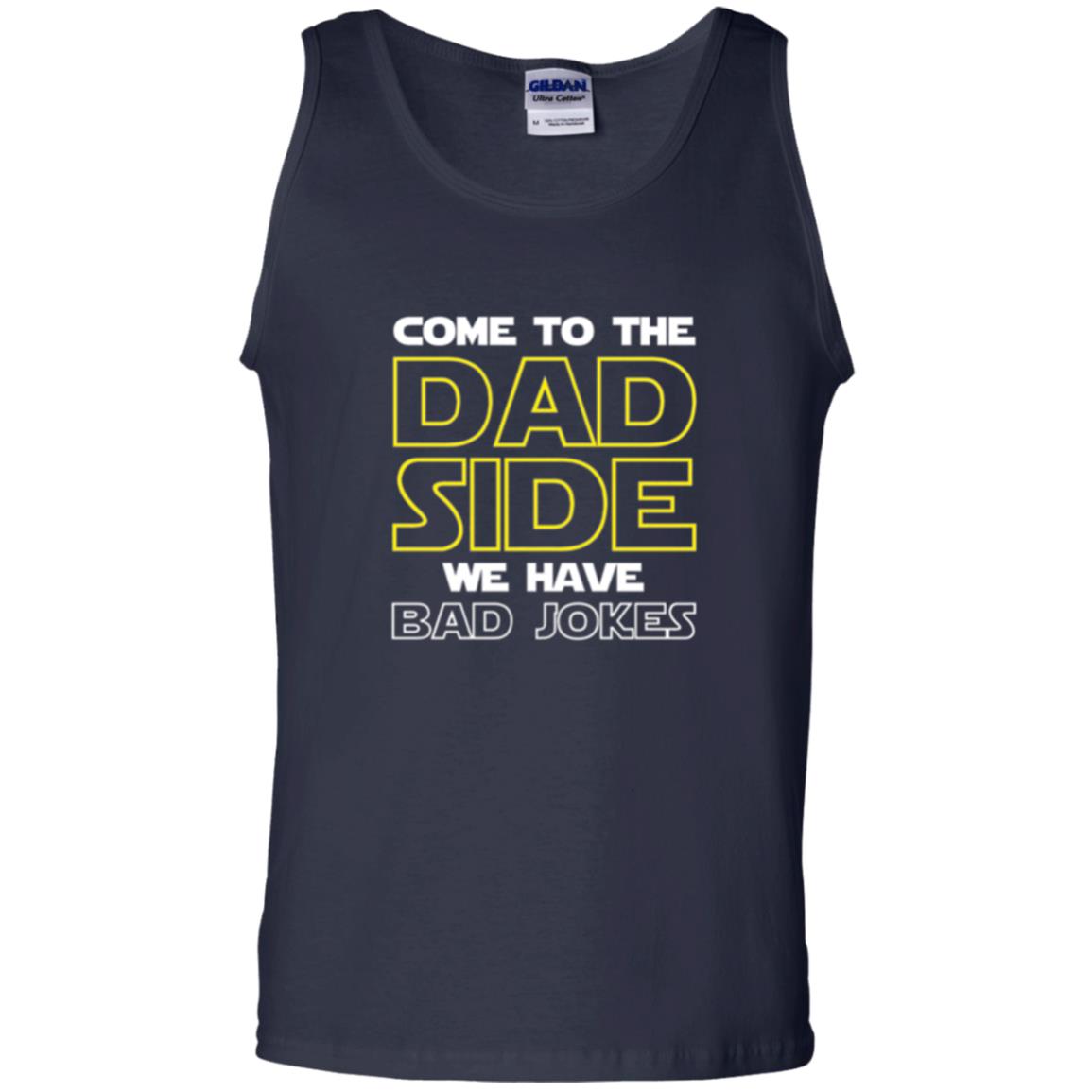 Daddy T-shirt Come To The Dad Side We Have Bad Jokes Navy