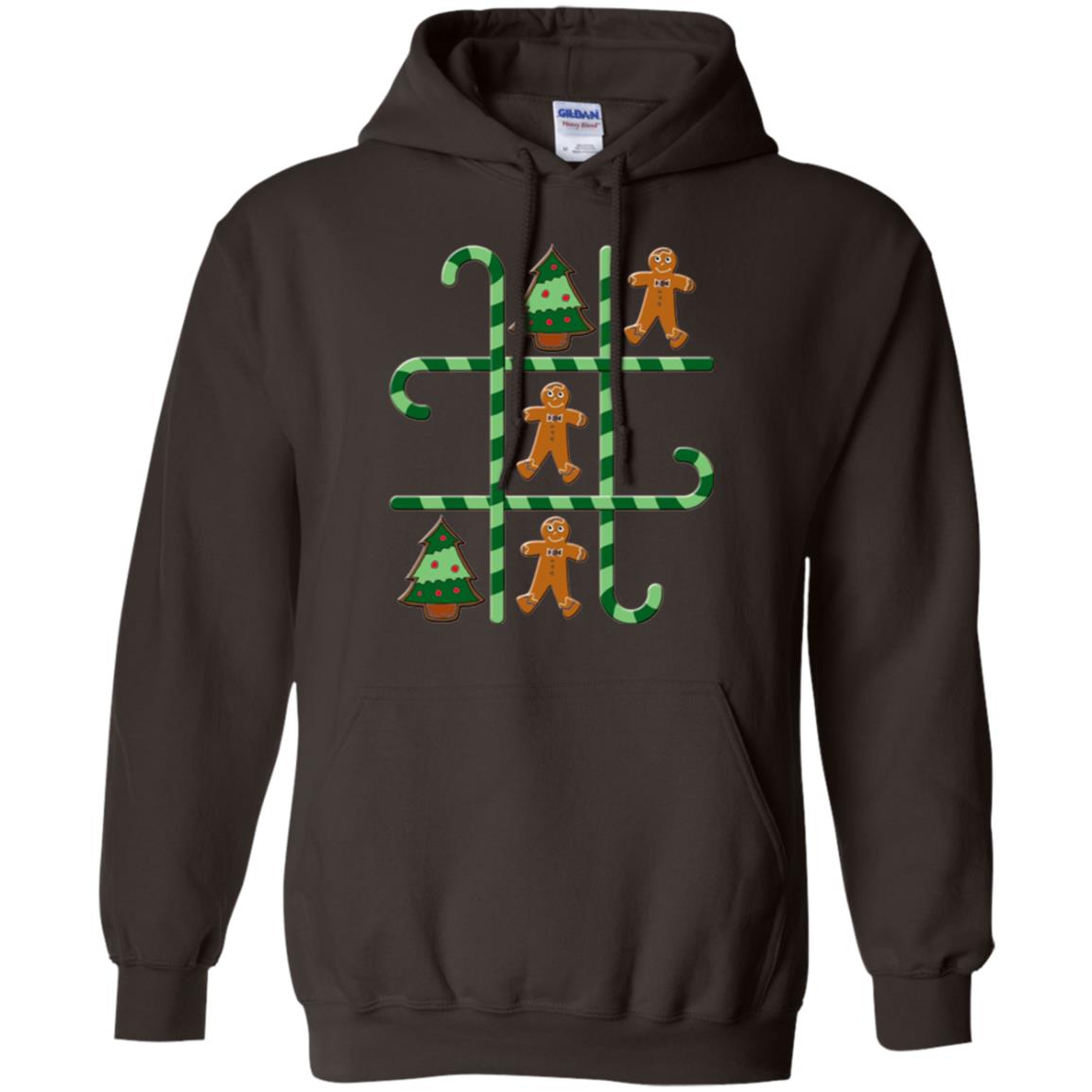 Christmas T-shirt Tic Tac Toe Board Game Dark Chocolate