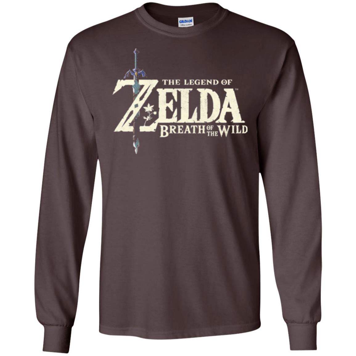Game T-shirt Nintendo Zelda Breath Of The Wild Dark Chocolate