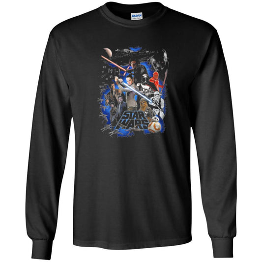Film T-shirt Star Wars Last Jedi Classic Epic Film Poster Graphic Black