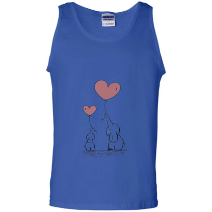Elephants Mom Heart Balloons Family Shirt Royal