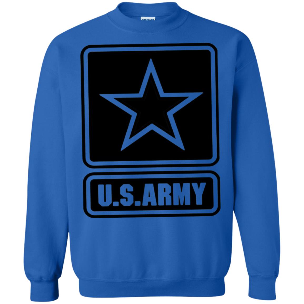 Us Army Black Logo United States Design T-shirt Royal