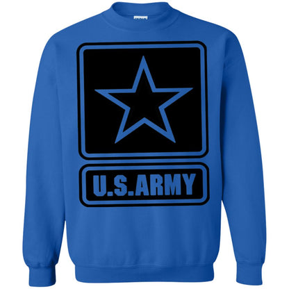 Us Army Black Logo United States Design T-shirt Royal