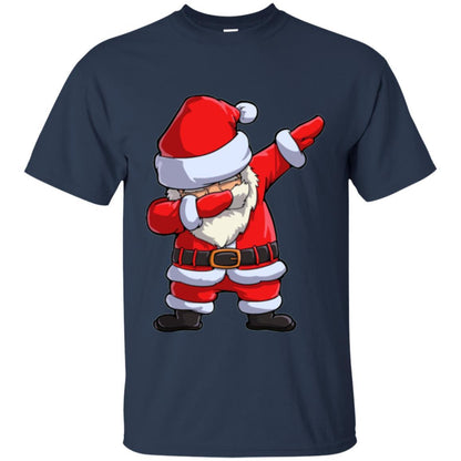 Christmas T-shirt Dabbing Santa Claus Navy