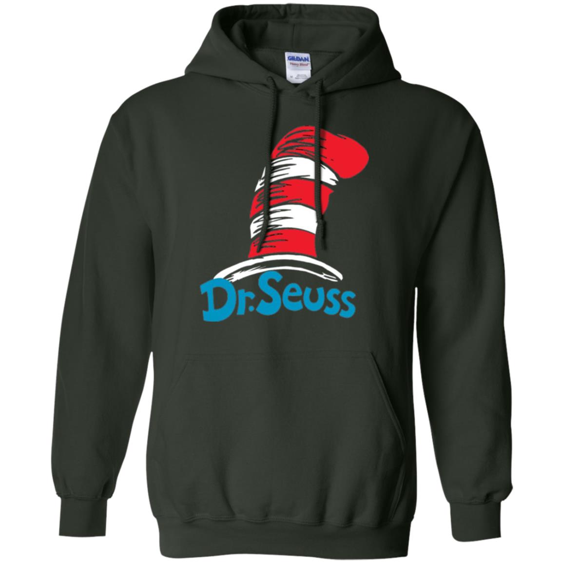 Film Lover T-shirt Dr. Seuss Hat T-shirt Forest Green
