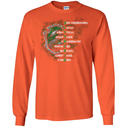 Slytherin House Harry Potter Fan Shirt Orange