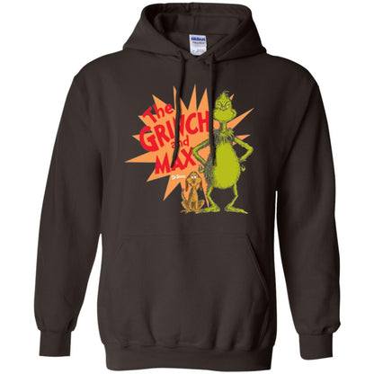 Cartoon T-shirt Dr. Seuss Grinch And Max Burst Dark Chocolate