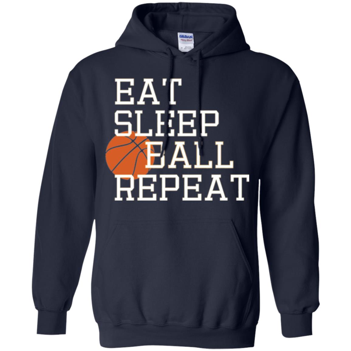 Basketball T-shirt Eat Sleep Basketball Repeat Navy