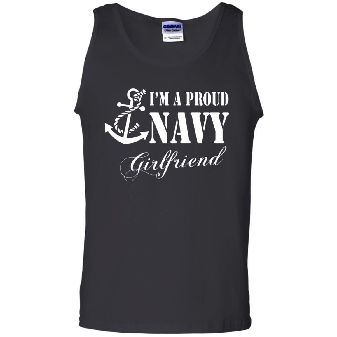 Military Shirt Im A Proud U.s. Navy Girlfriend Black