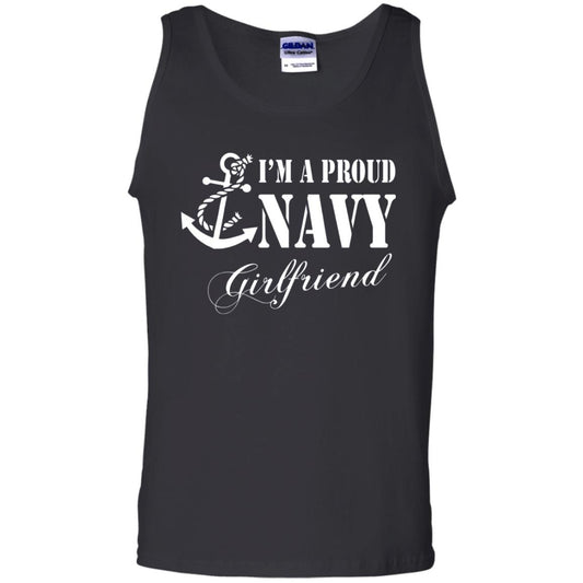 Military Shirt Im A Proud U.s. Navy Girlfriend Black