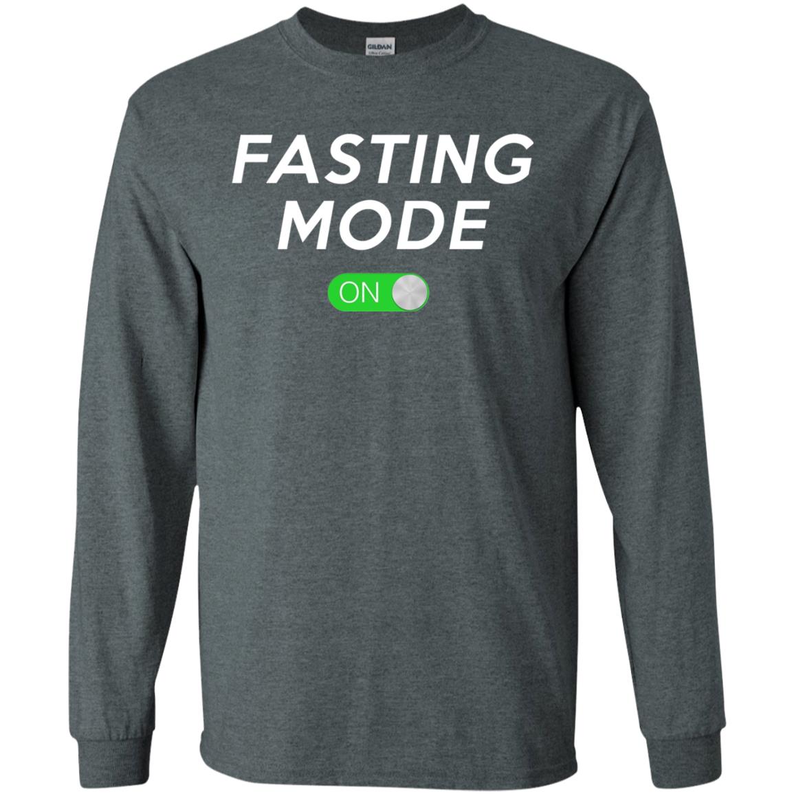 Funny Ramadan Fasting Mode On Shirt Dark Heather