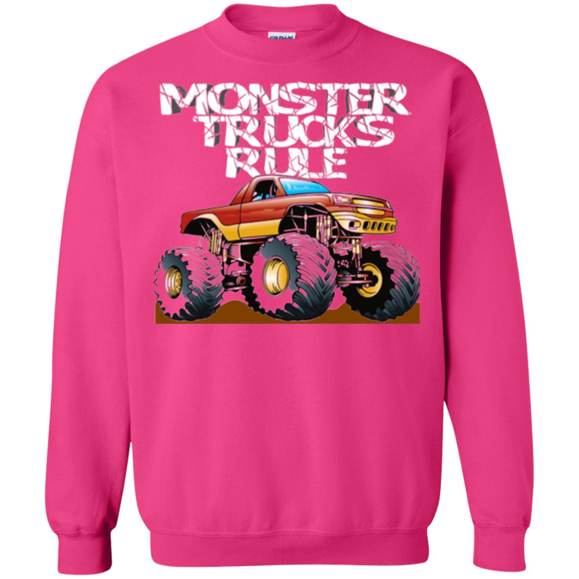 Monster Trucks Rule T-shirt Heliconia