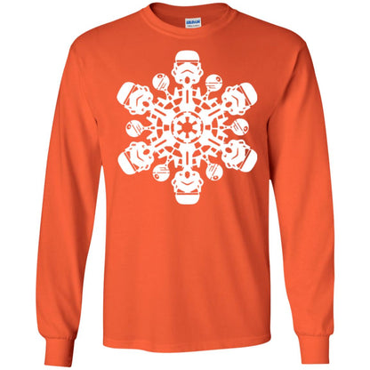 Christmas T-shirt Star Wars Stormtrooper Snowflake Orange