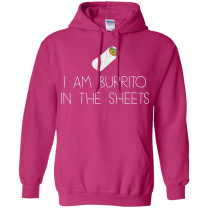 Burrito T-shirt I Am A Burrito In The Sheets Swaddling Heliconia