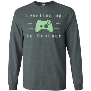 Rata-leveling Up To Brother Gaming Family ShirtG240 Gildan LS Ultra Cotton T-Shirt