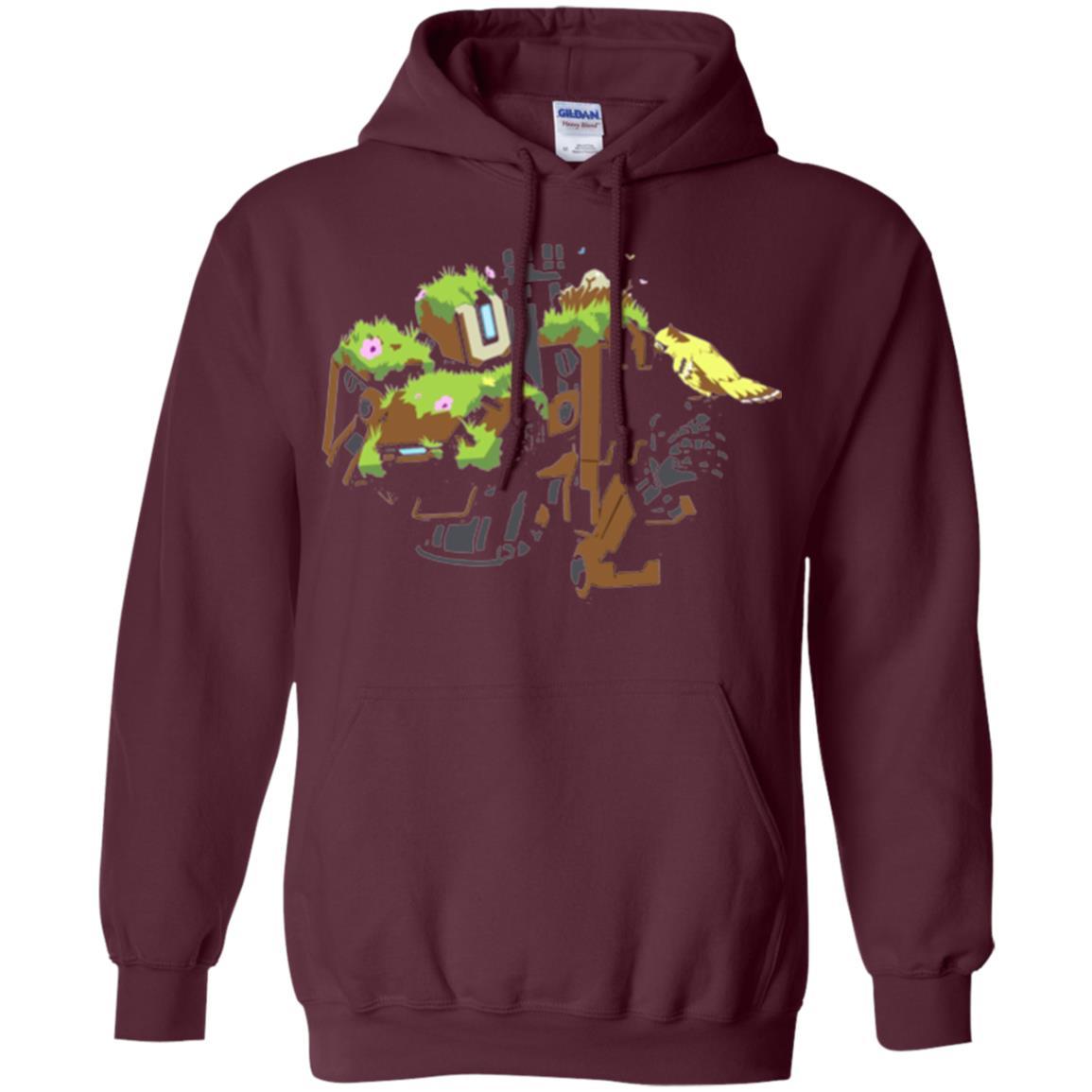 Film T-shirt Bastion Overgrown Spray T-shirt Maroon
