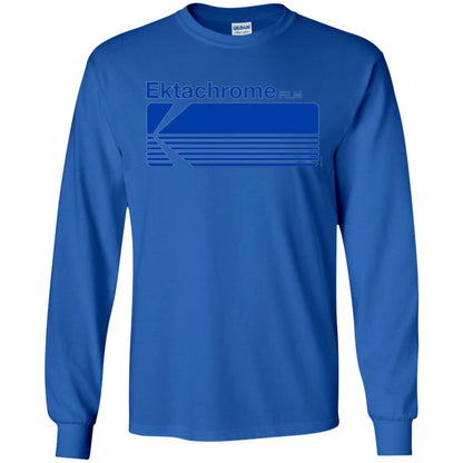 Logo T-shirt Vintage Ektachrome Film Royal