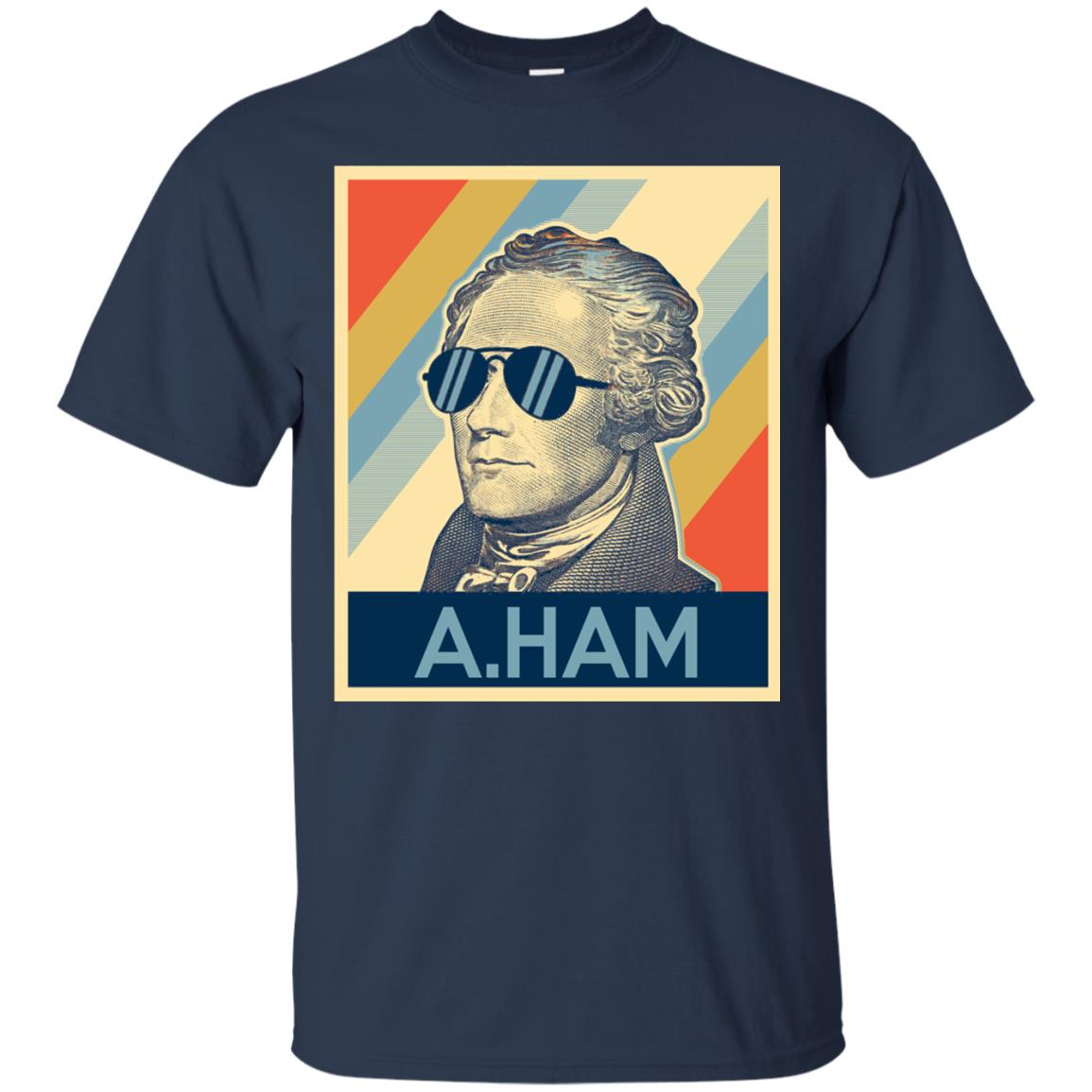 Hamilton Shirt Wearing Sunglasses Navy
