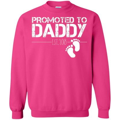 Daddy T-shirt Promoted To Daddy Est 2018 Heliconia