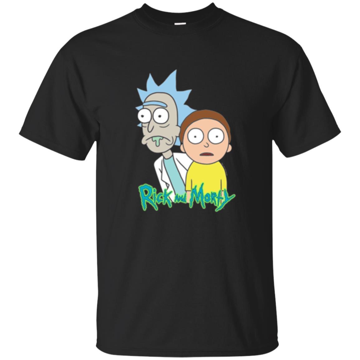 Film T-shirt Rick And Morty Stunned Black