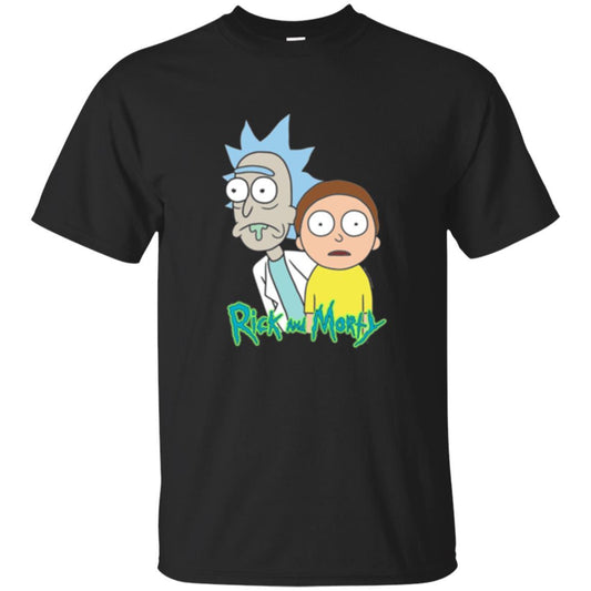 Film T-shirt Rick And Morty Stunned Black