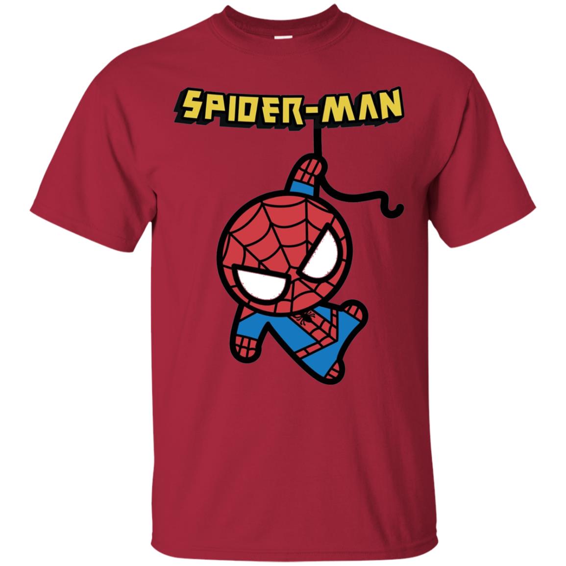 Spider-man Hanging Cute Kawaii Premium T-shirt Cardinal