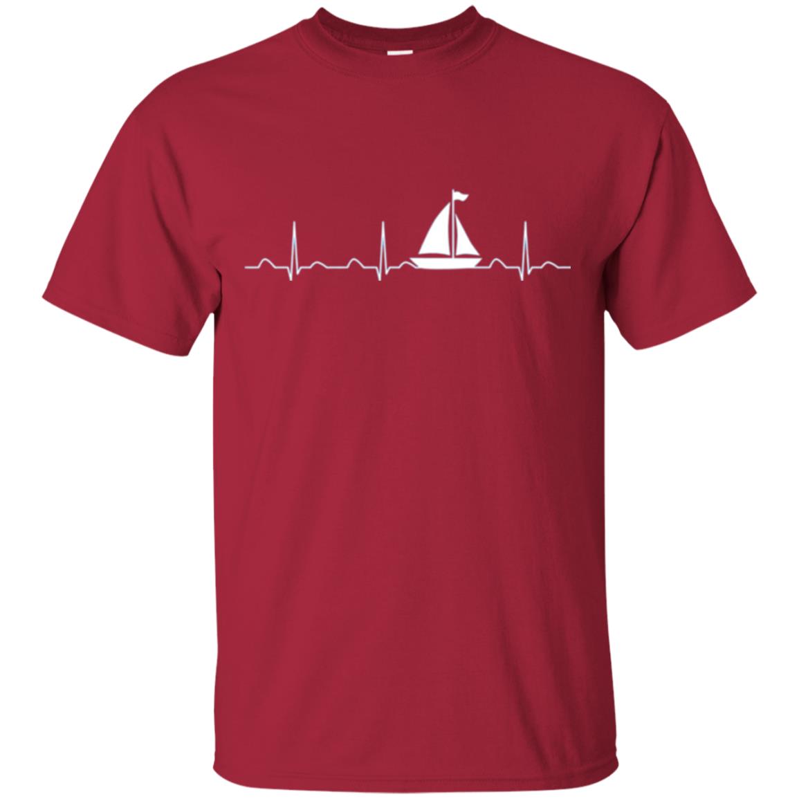Boating Sailor T-shirt Heartbeat Cardinal