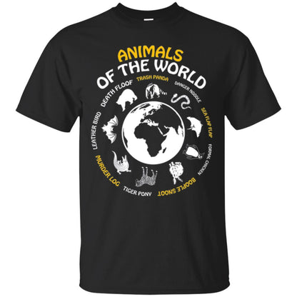 Animals Of The World T-shirt Black
