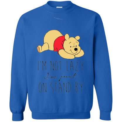 Bear Lover T -shirt I_m Not Lazy I_m Just On Stand By Royal
