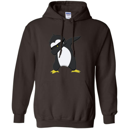 Chirstmas T-shirt Dabbing Penguin Dark Chocolate
