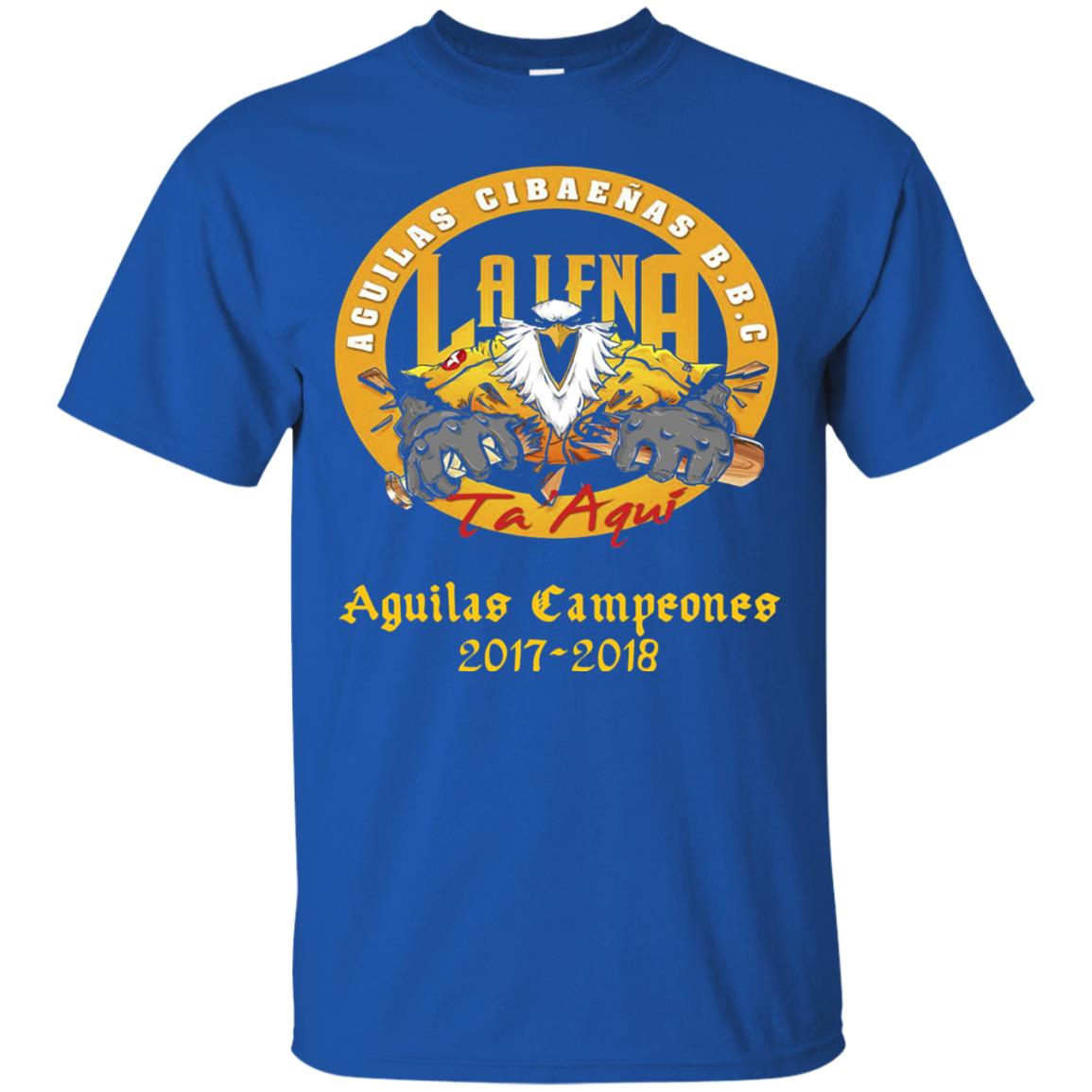 Baseball Lover T-shirt Aguilas Cibaenas Campeones 2017-2018 Royal