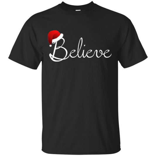 Believe Christmas Shirt - Best Santa Christmas T-shirt Black