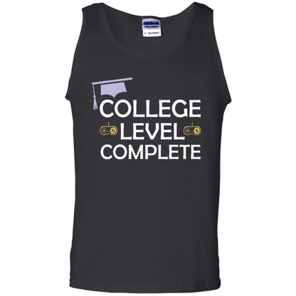 College Level Complete Funny College Graduation Shirt Black