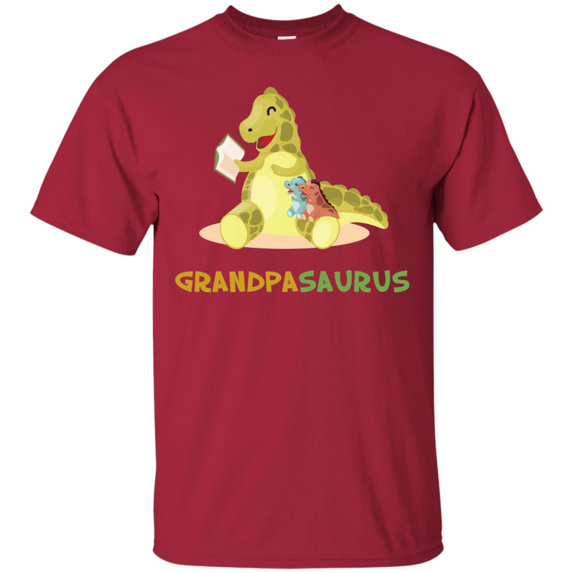 Grandpasaurus Granddad Grandpa Shirt Cardinal