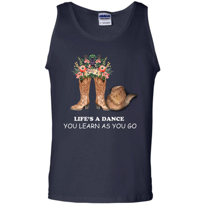 Life_s A Dance You Learn As You Go Dancing Shirt Navy
