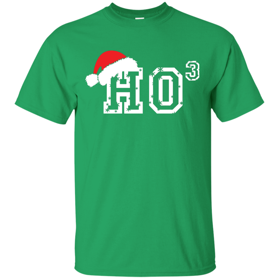 Christmas T-Shirt Ho Ho Ho Irish Green