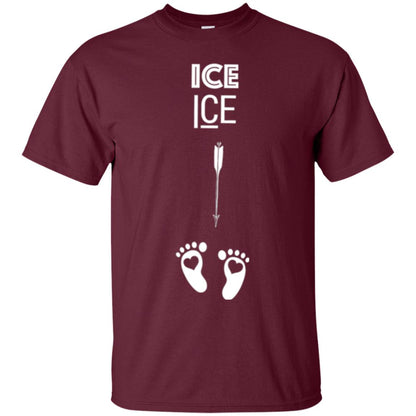 Ice Ice Surprise Baby Pregnancy Announcement T-shirt Maroon
