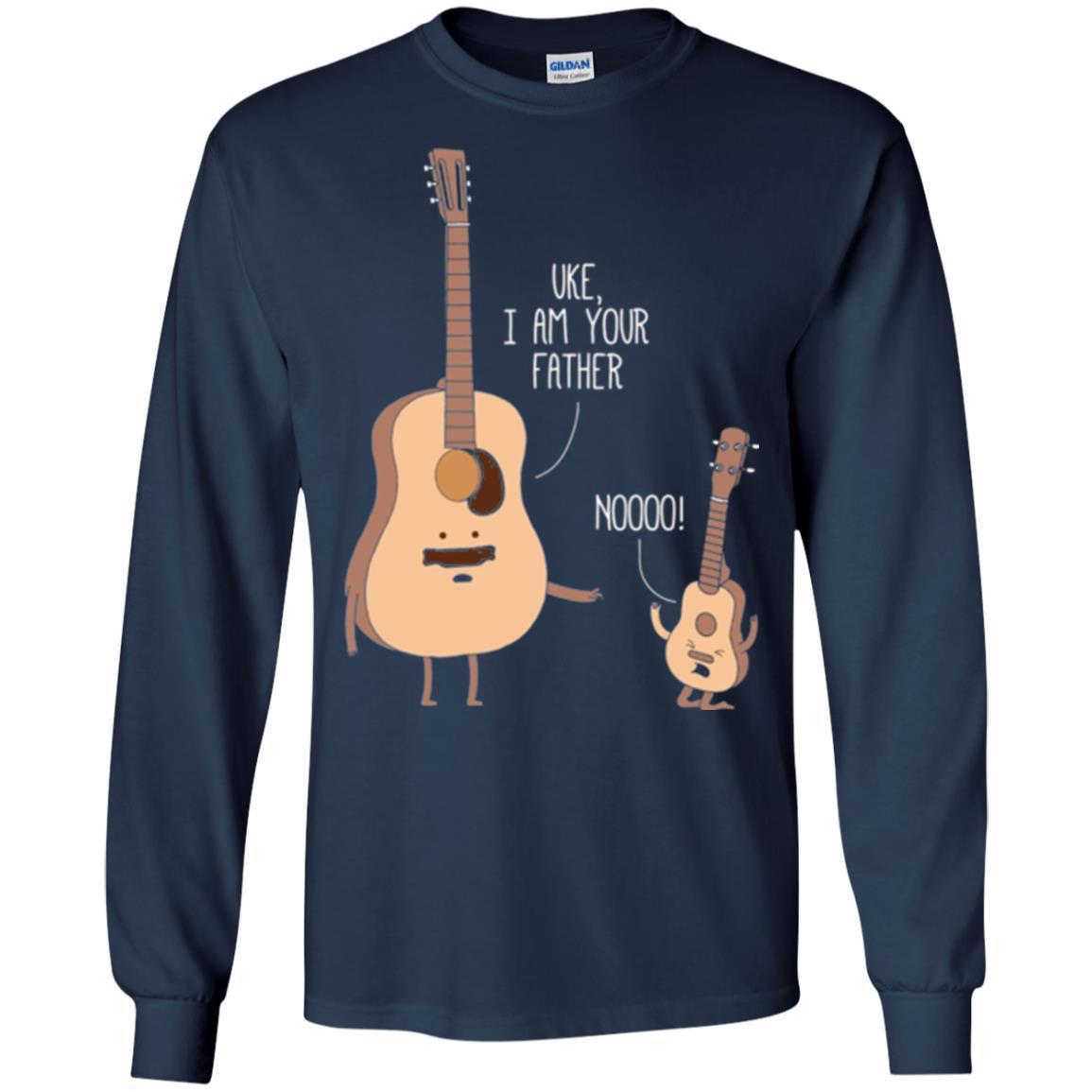Musician T-shirt Uke I Am Your Father Navy