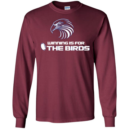 Football T-shirt Winning Is For The Birds Maroon