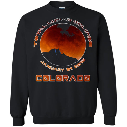 Colorado Lunar Eclipse 2018 T-shirt January 31 Black